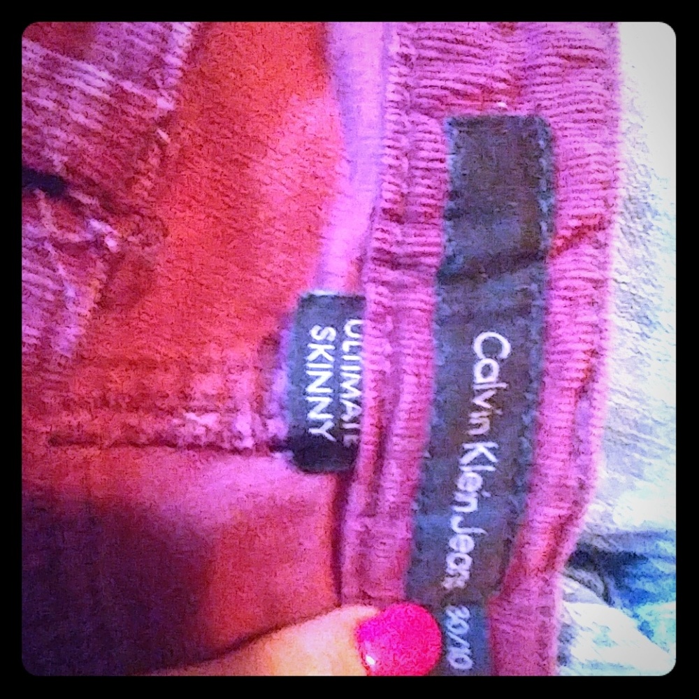 Calvin Klein corduroy ultimate skinny jeans